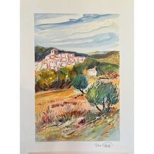 Ray Poirier "Village Perched on the Hill"